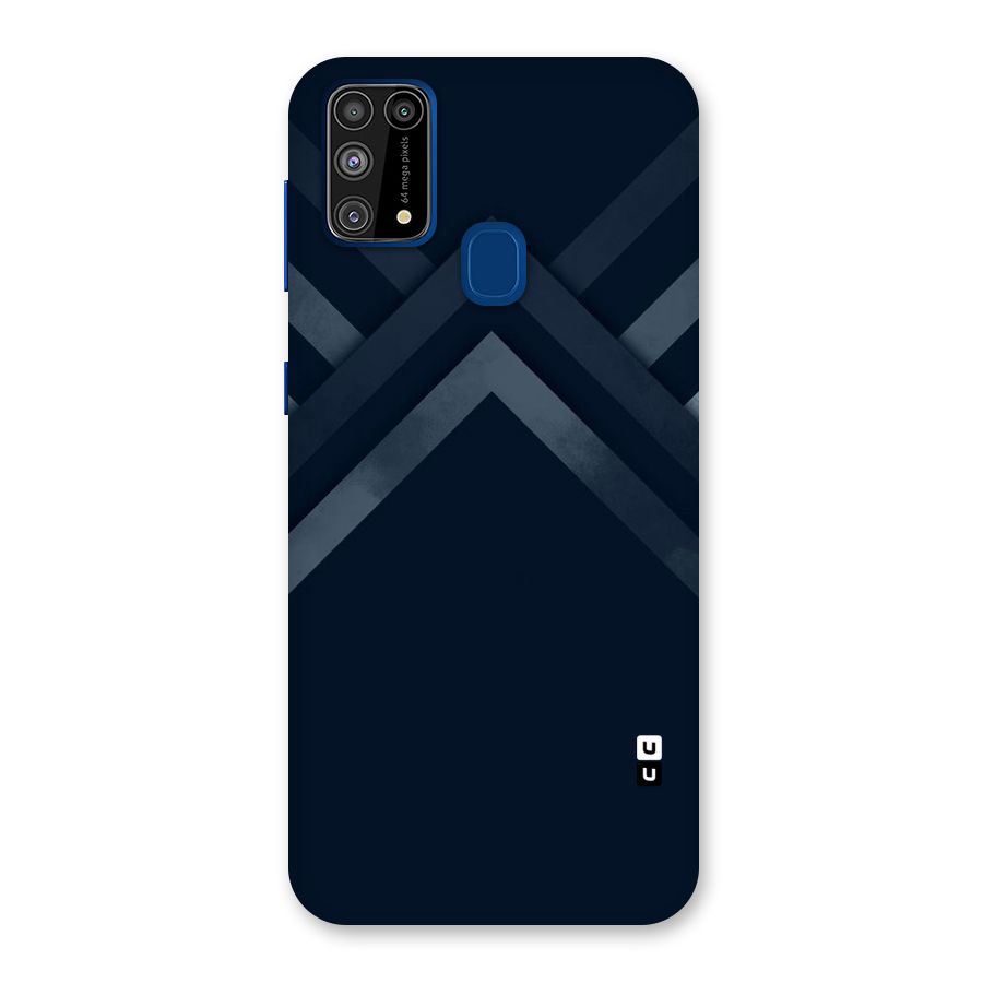 Navy Blue Arrow Back Case for Galaxy M31