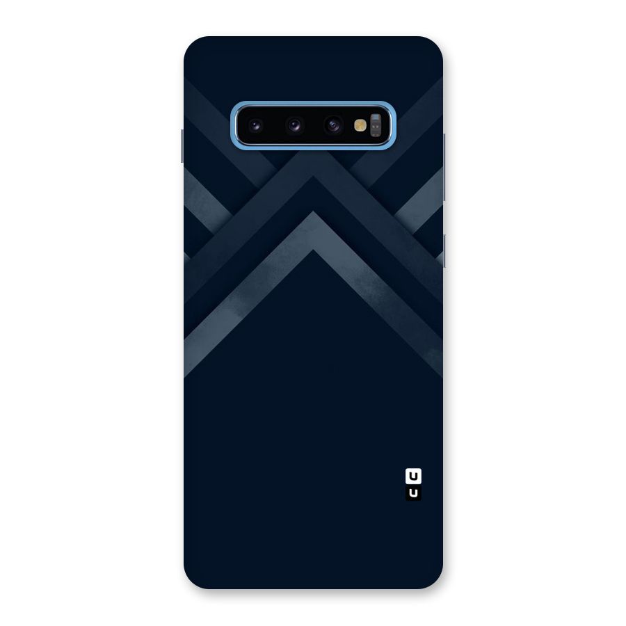 Navy Blue Arrow Back Case for Galaxy S10 Plus