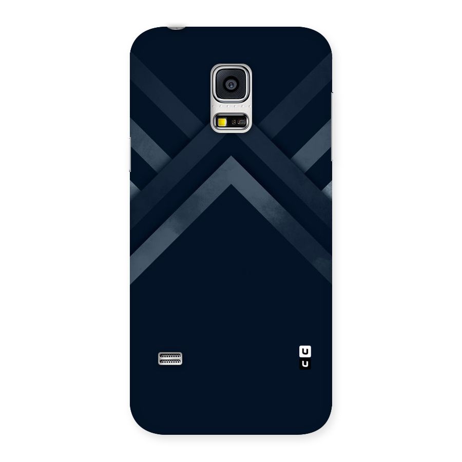 Navy Blue Arrow Back Case for Galaxy S5 Mini