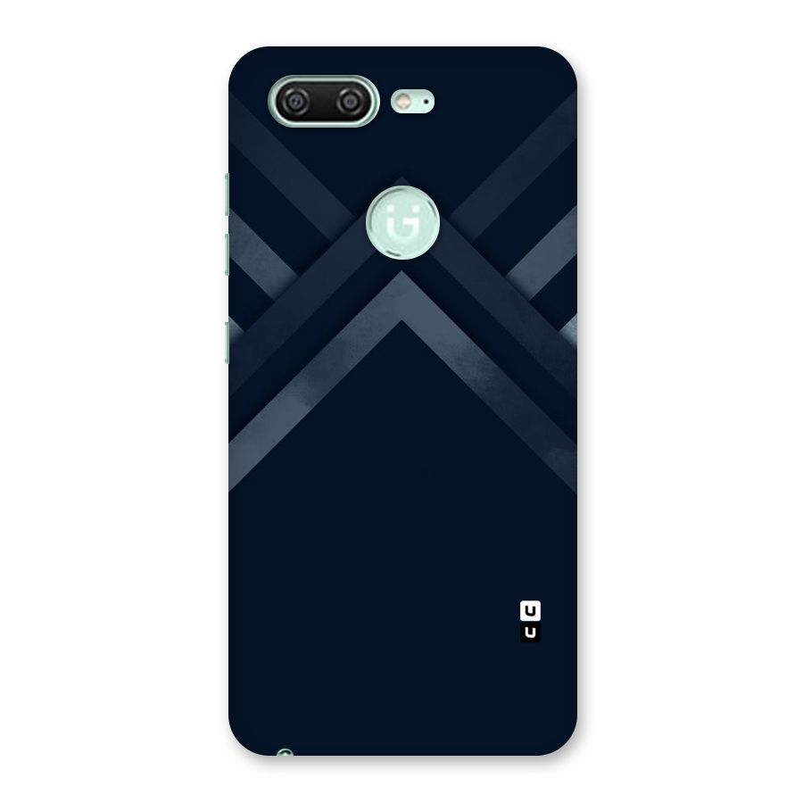 Navy Blue Arrow Back Case for Gionee S10