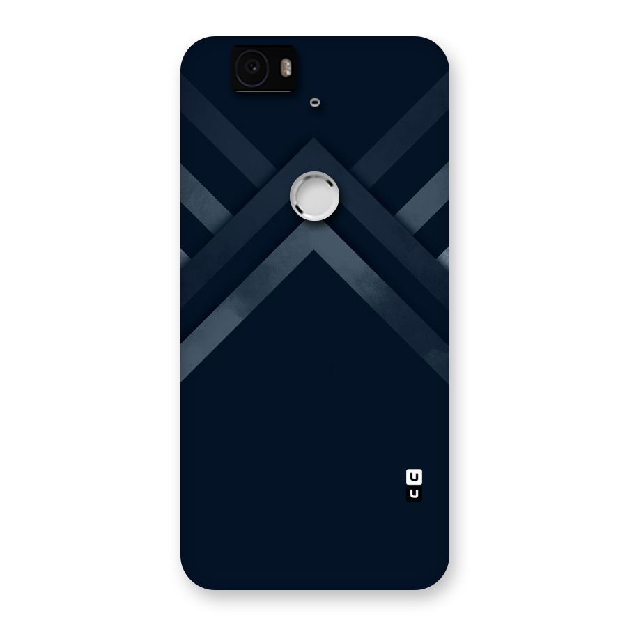 Navy Blue Arrow Back Case for Google Nexus-6P