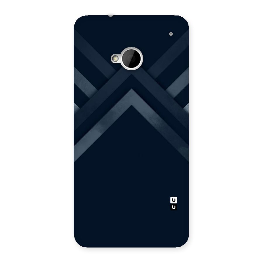 Navy Blue Arrow Back Case for HTC One M7