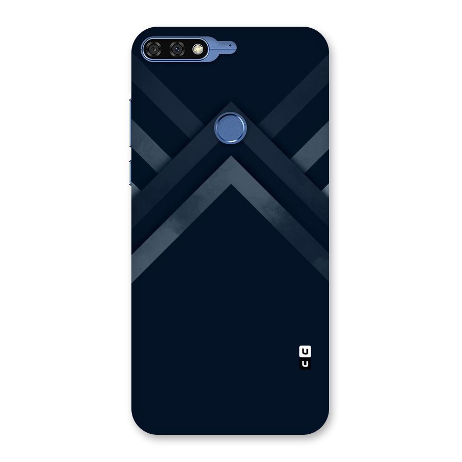 Navy Blue Arrow Back Case for Honor 7C