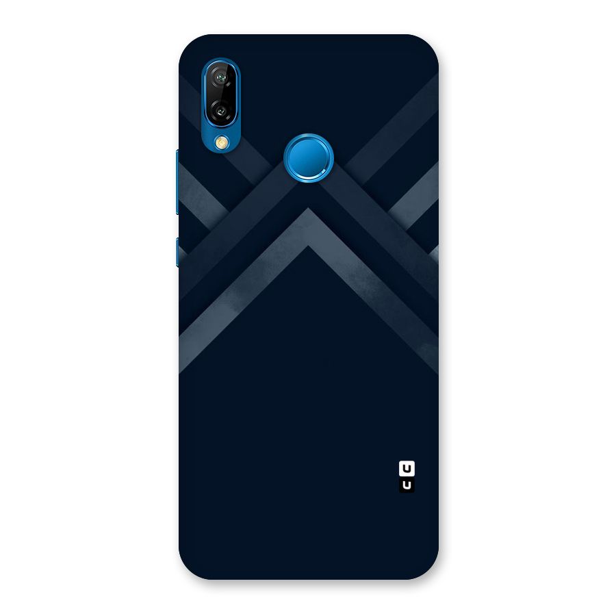 Navy Blue Arrow Back Case for Huawei P20 Lite