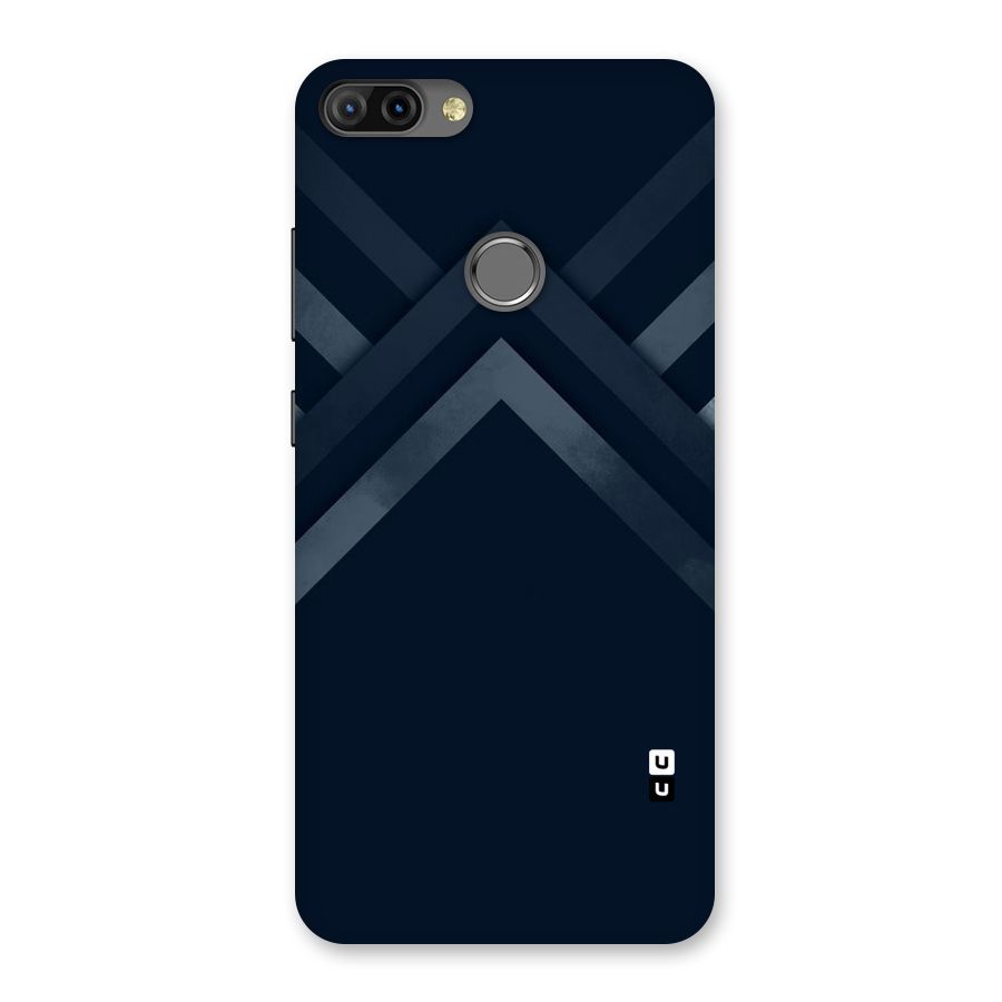 Navy Blue Arrow Back Case for Infinix Hot 6 Pro