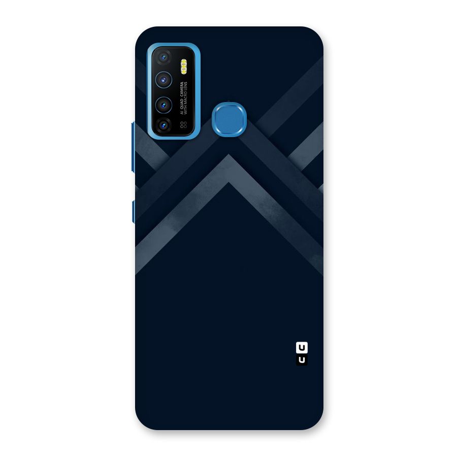 Navy Blue Arrow Back Case for Infinix Hot 9