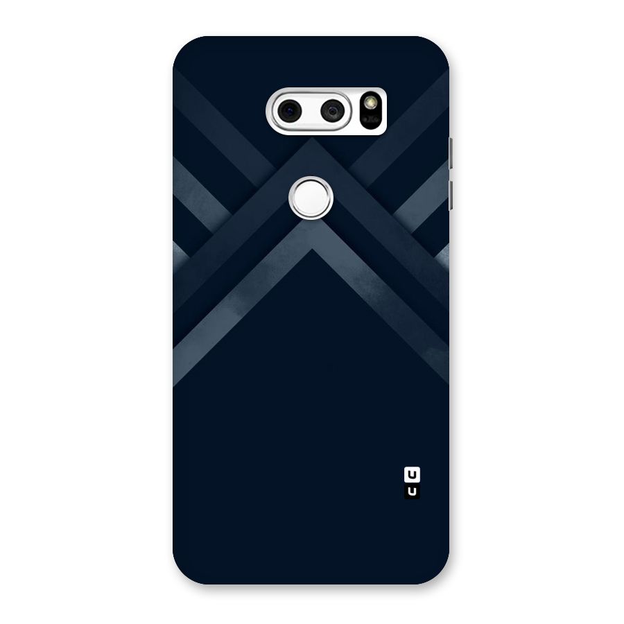 Navy Blue Arrow Back Case for LG V30