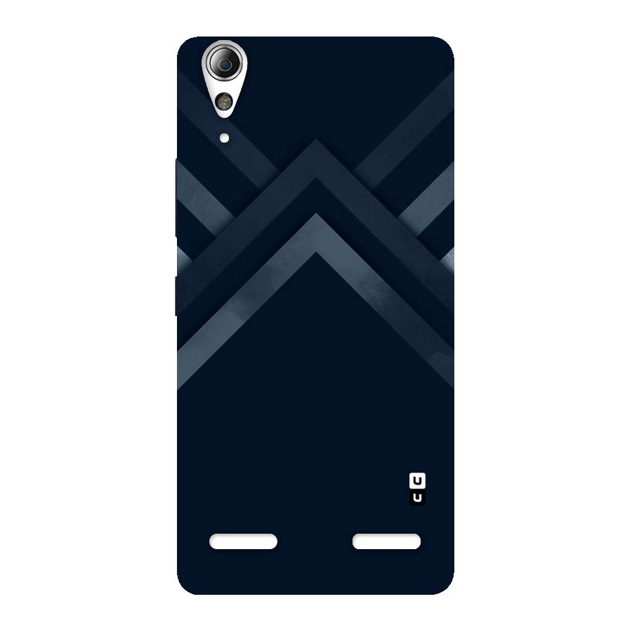 Navy Blue Arrow Back Case for Lenovo A6000 Plus