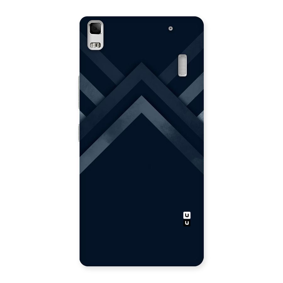 Navy Blue Arrow Back Case for Lenovo K3 Note