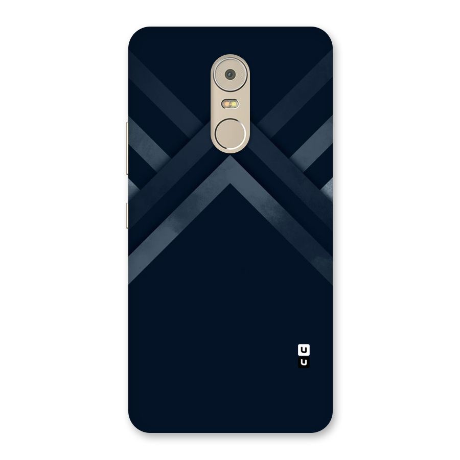 Navy Blue Arrow Back Case for Lenovo K6 Note