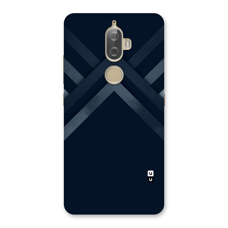 Navy Blue Arrow Back Case for Lenovo K8 Plus