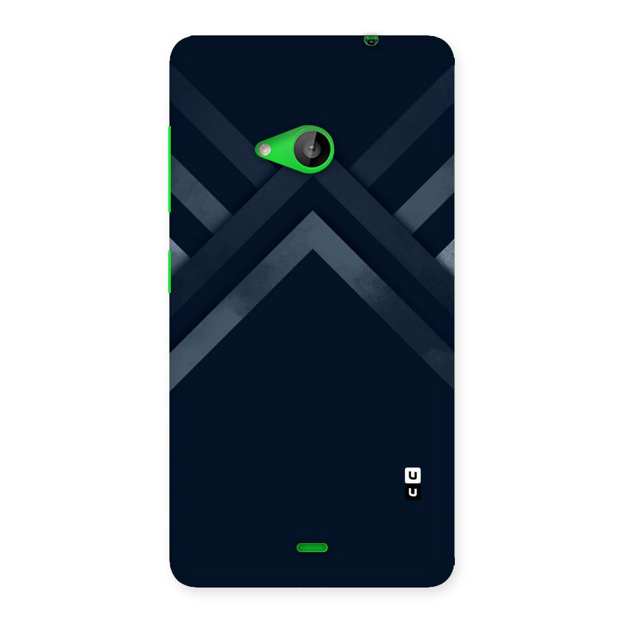 Navy Blue Arrow Back Case for Lumia 535