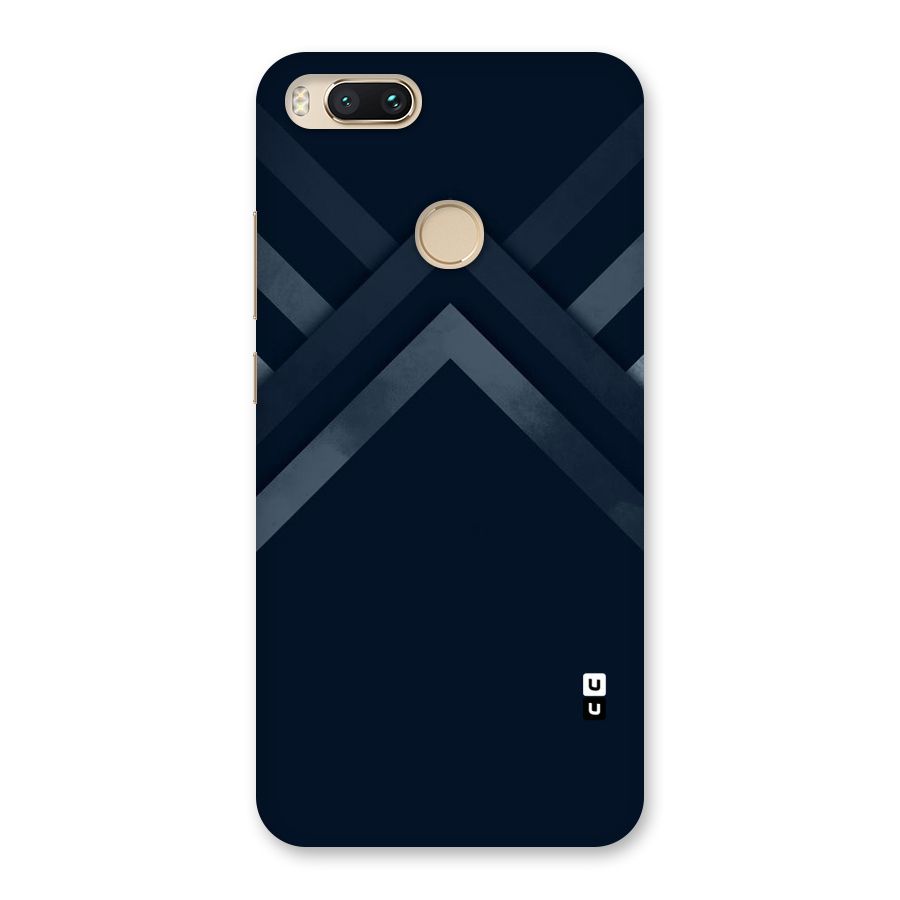 Navy Blue Arrow Back Case for Mi A1