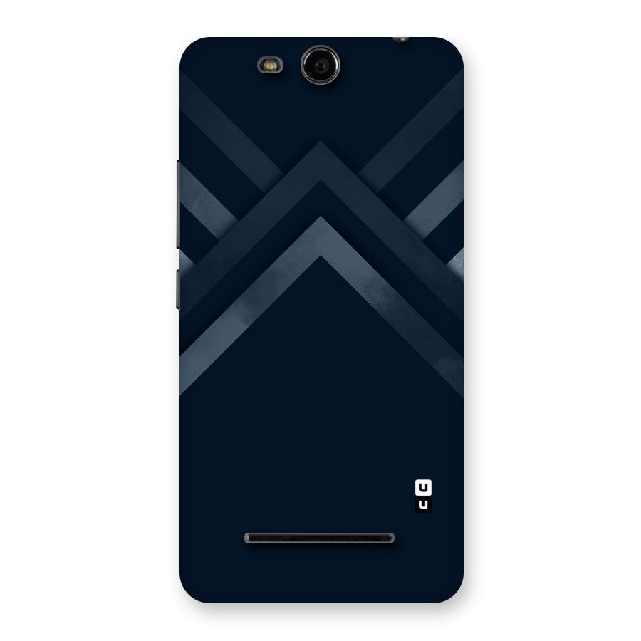 Navy Blue Arrow Back Case for Micromax Canvas Juice 3 Q392
