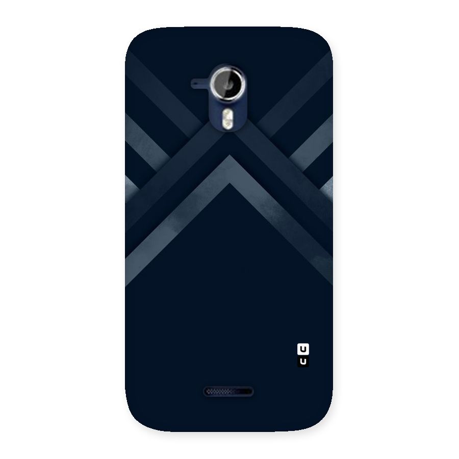 Navy Blue Arrow Back Case for Micromax Canvas Magnus A117
