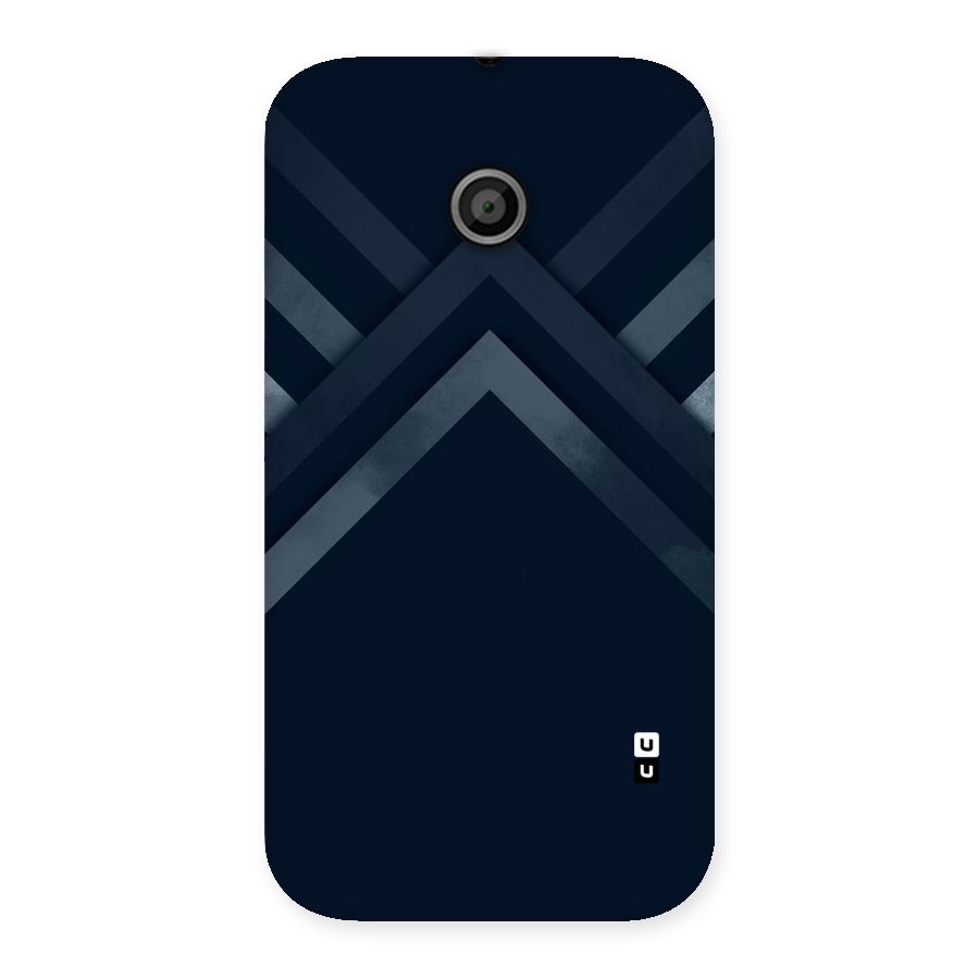 Navy Blue Arrow Back Case for Moto E