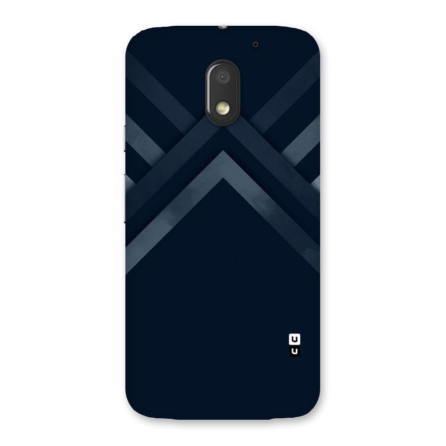 Navy Blue Arrow Back Case for Moto E3 Power