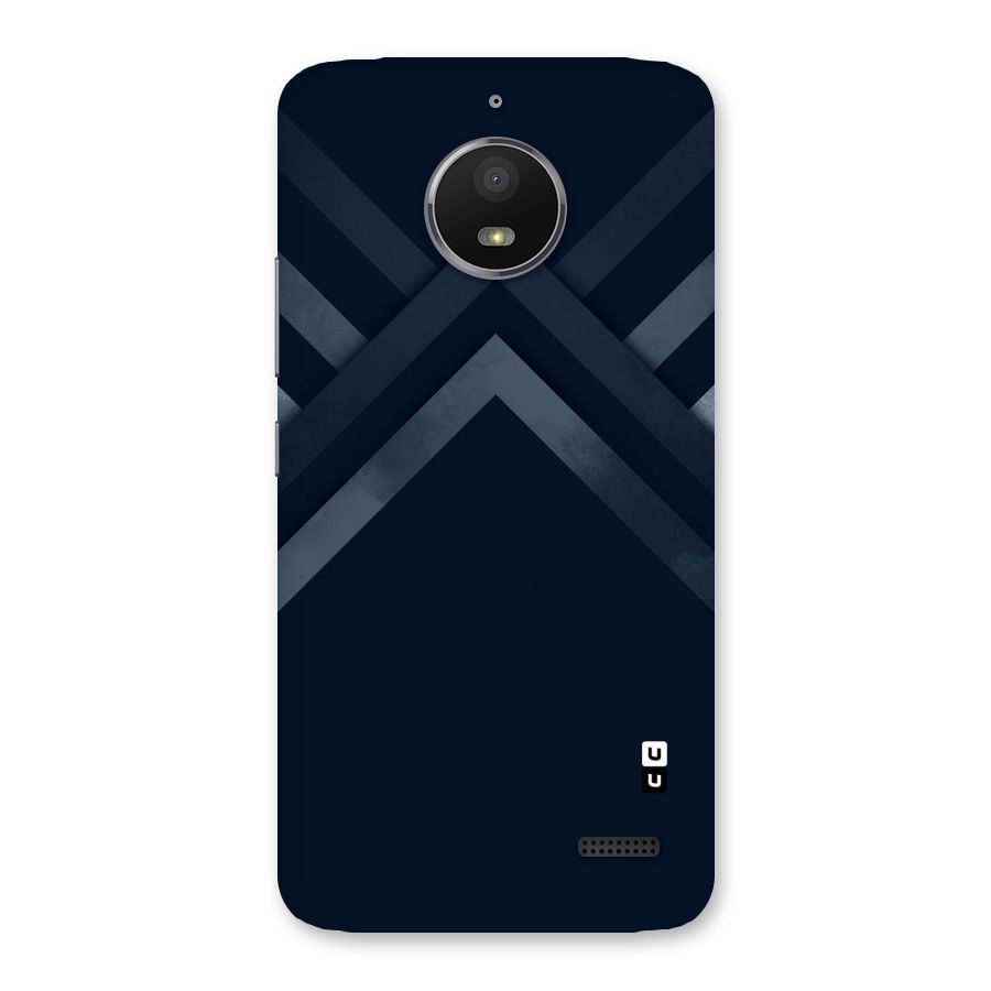 Navy Blue Arrow Back Case for Moto E4