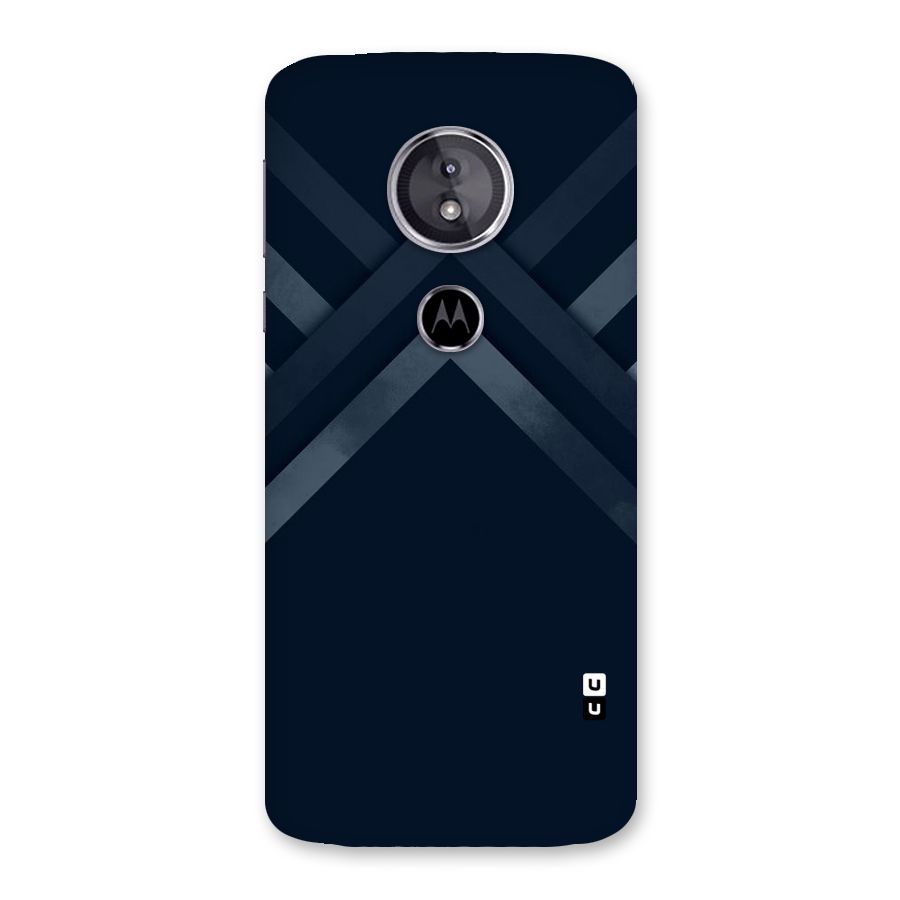 Navy Blue Arrow Back Case for Moto E5
