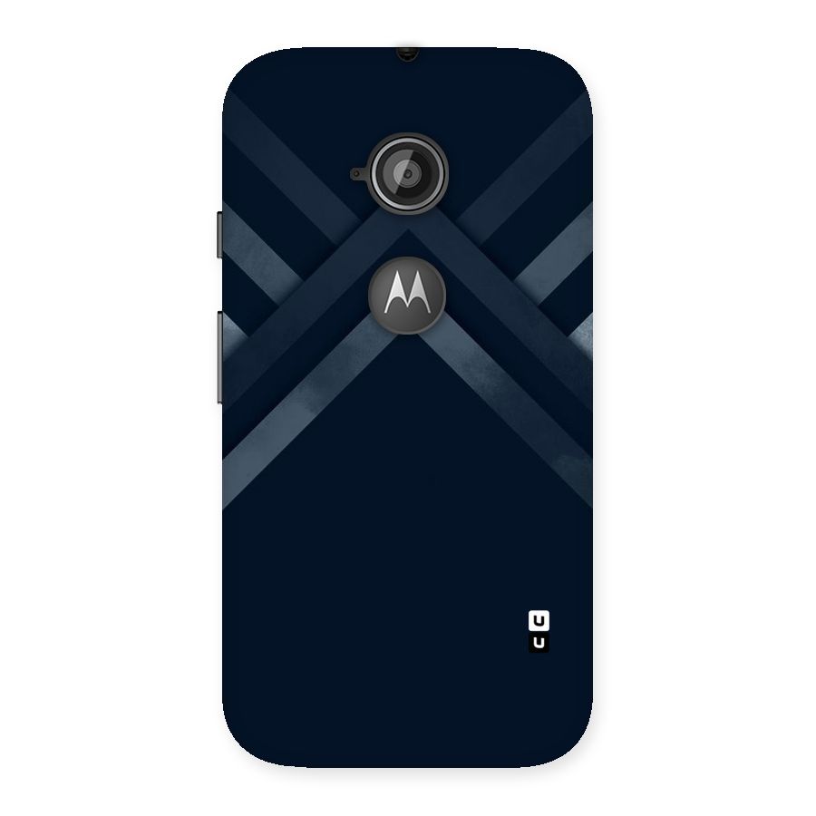 Navy Blue Arrow Back Case for Moto E 2nd Gen