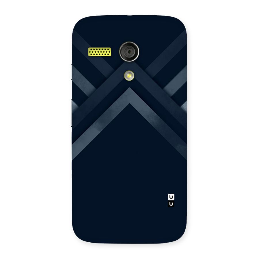 Navy Blue Arrow Back Case for Moto G