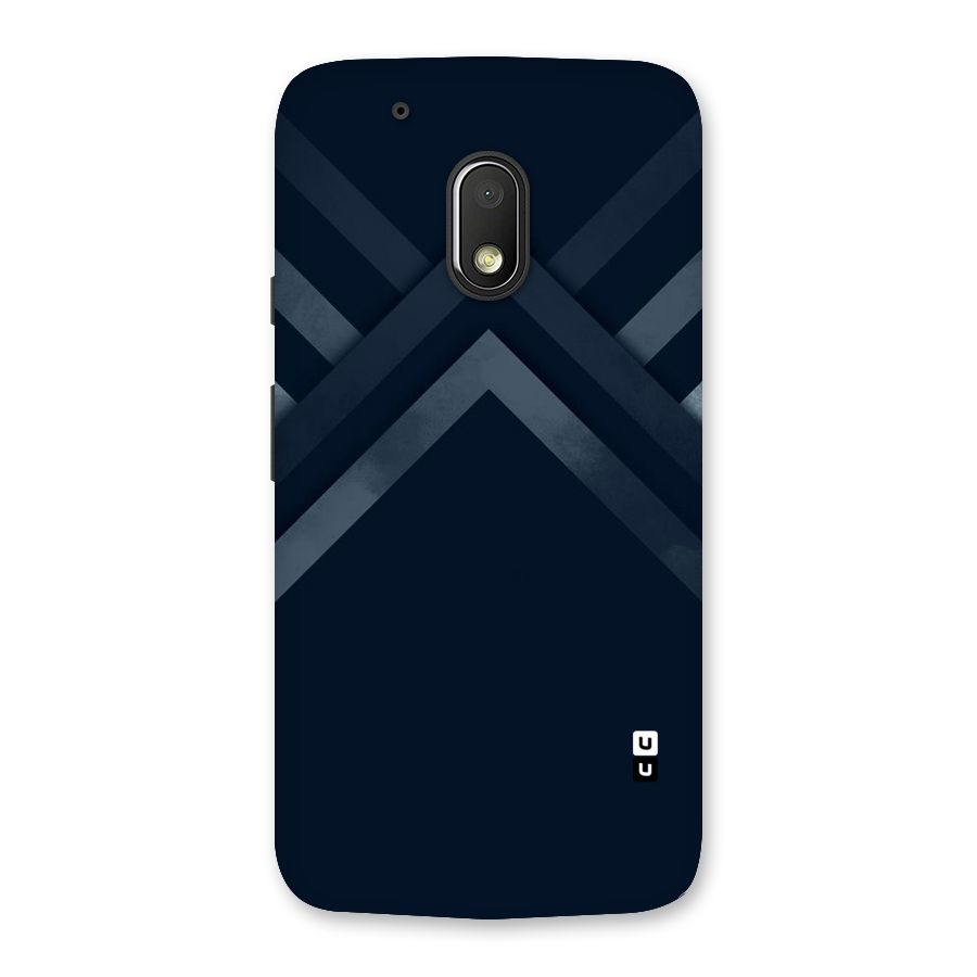 Navy Blue Arrow Back Case for Moto G4 Play