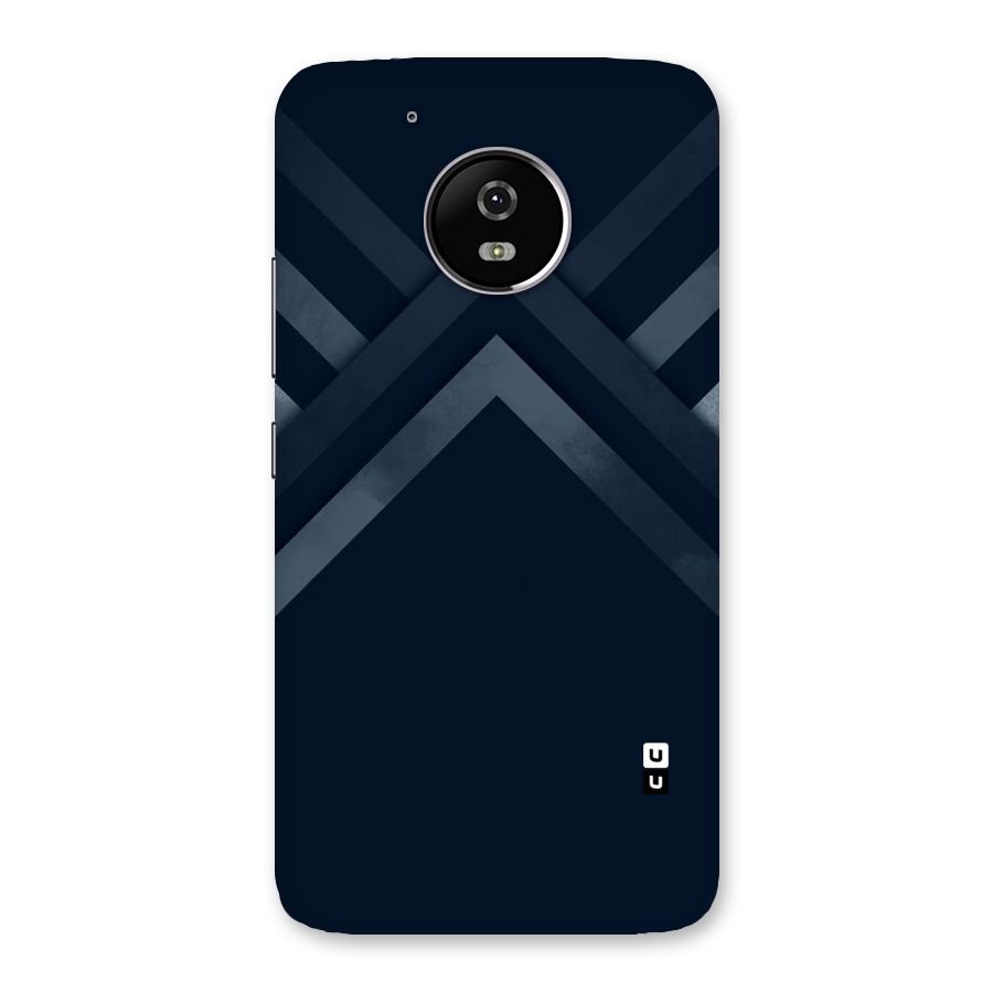 Navy Blue Arrow Back Case for Moto G5