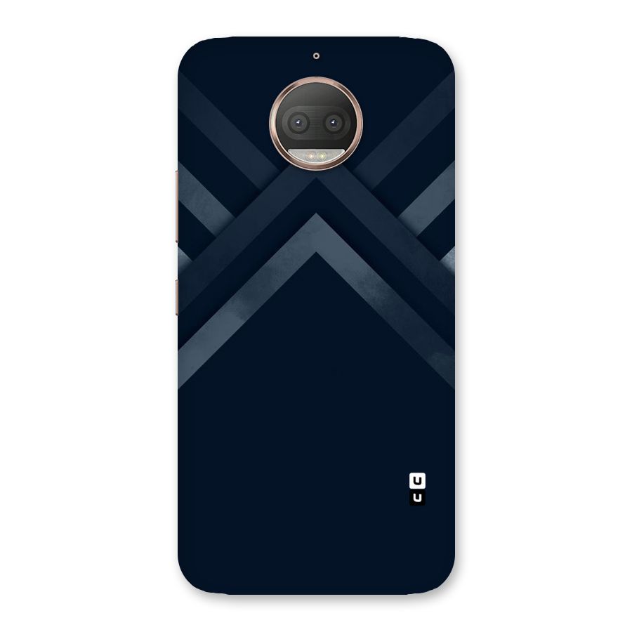 Navy Blue Arrow Back Case for Moto G5s Plus
