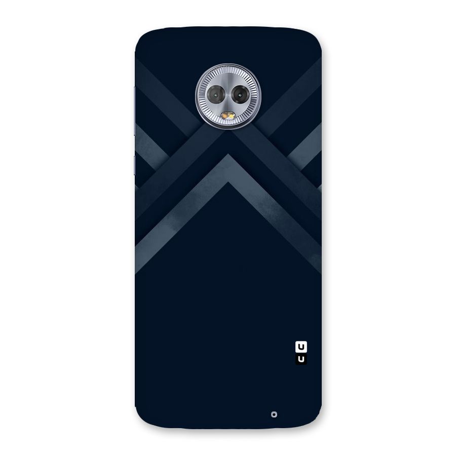 Navy Blue Arrow Back Case for Moto G6 Plus