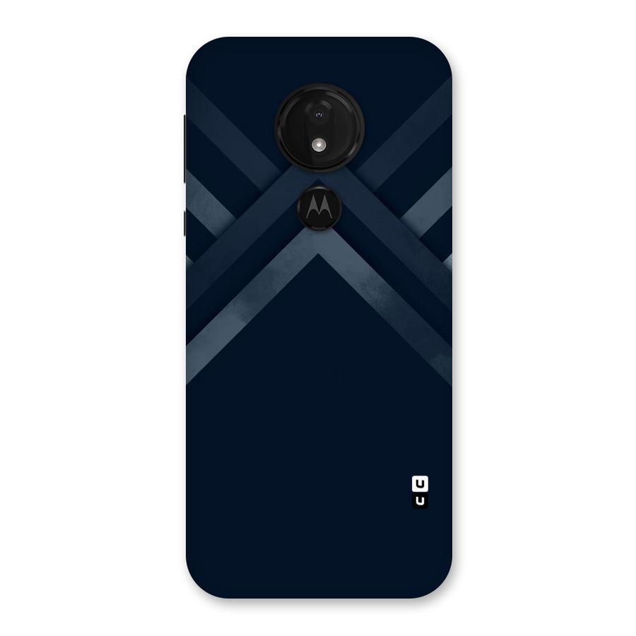 Navy Blue Arrow Back Case for Moto G7 Power