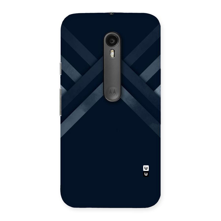 Navy Blue Arrow Back Case for Moto G Turbo