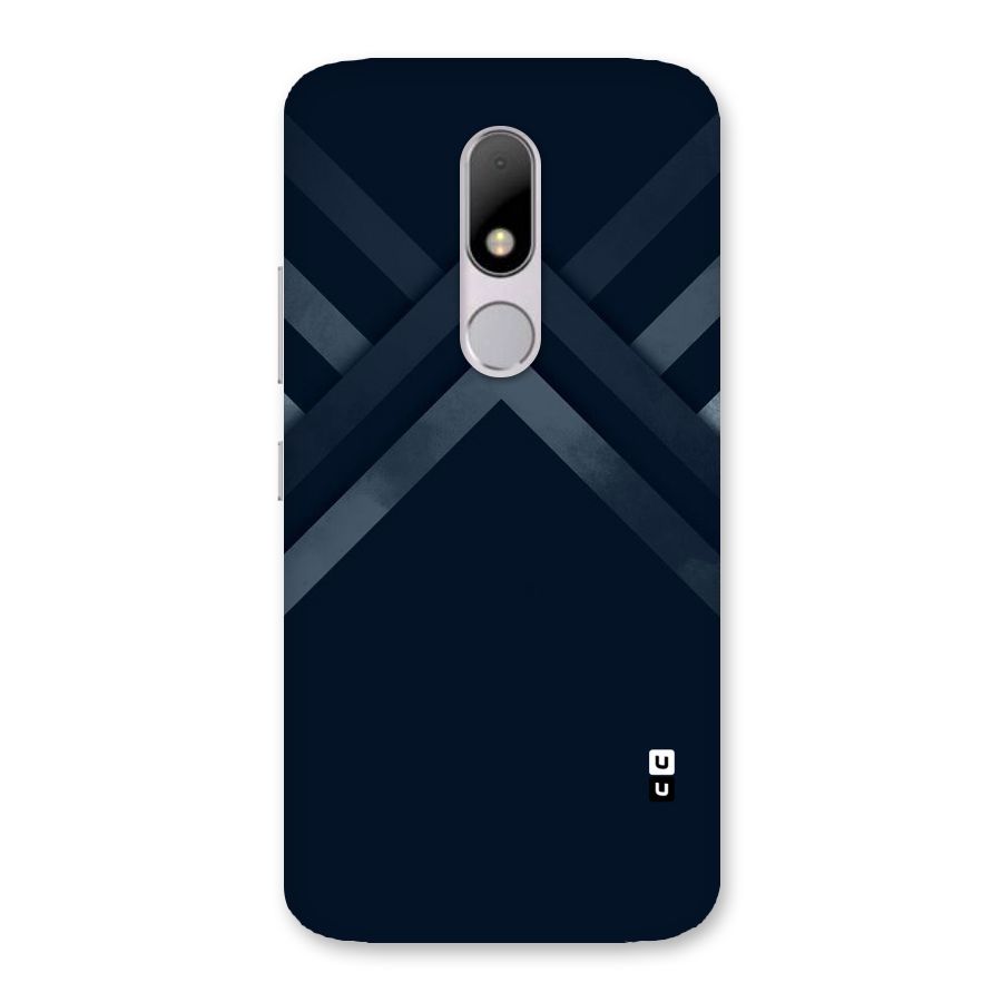 Navy Blue Arrow Back Case for Moto M