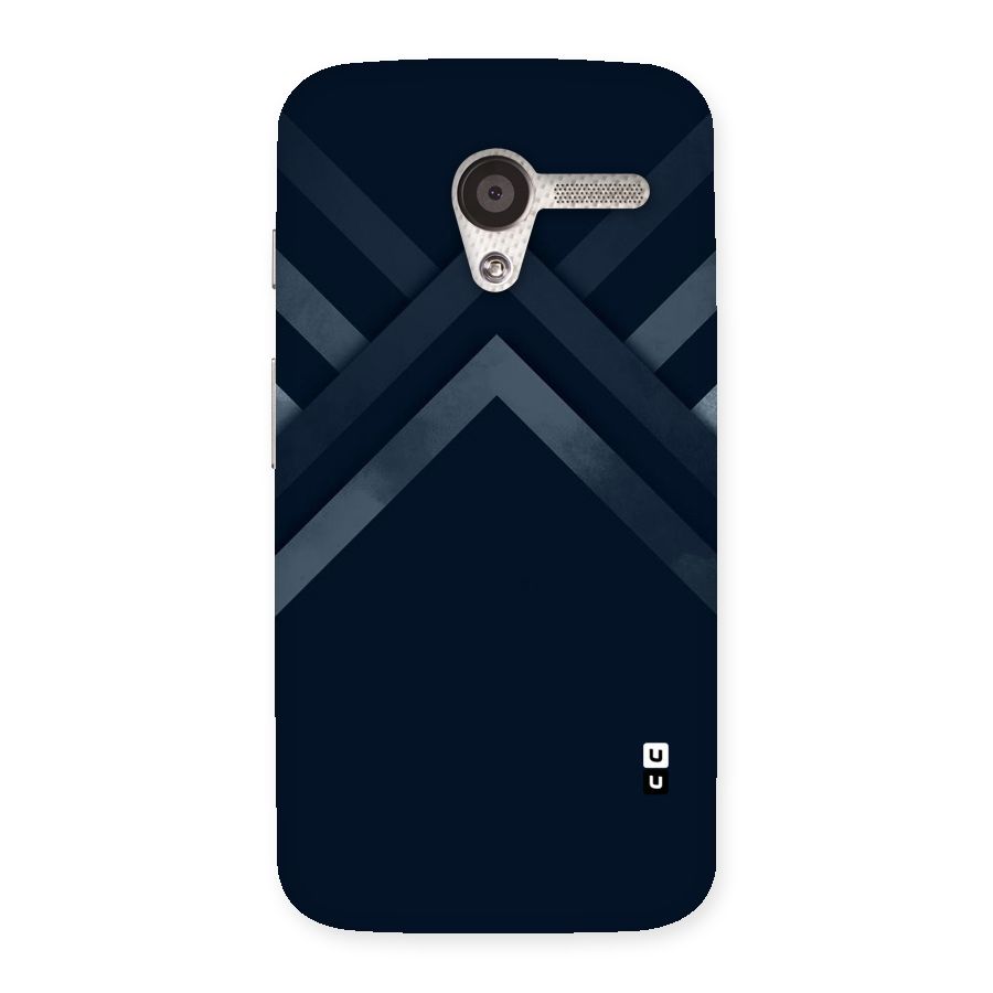 Navy Blue Arrow Back Case for Moto X