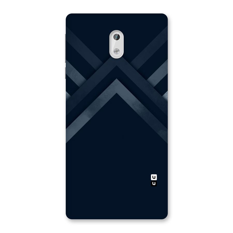 Navy Blue Arrow Back Case for Nokia 3