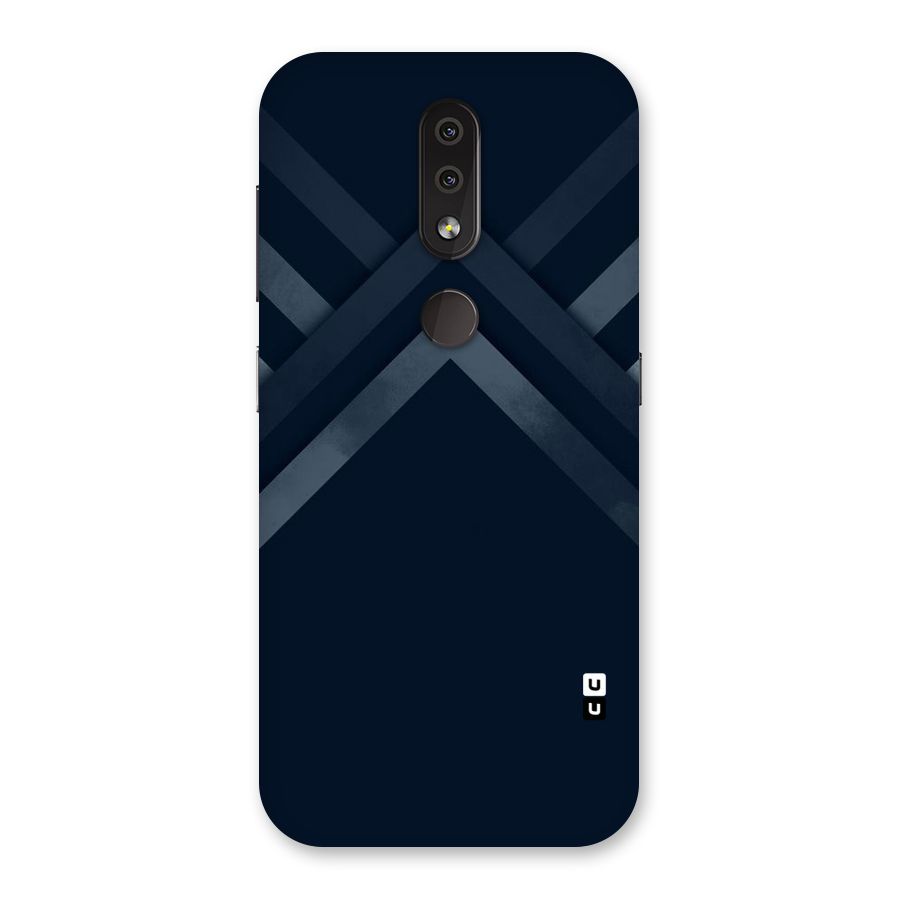 Navy Blue Arrow Back Case for Nokia 4.2