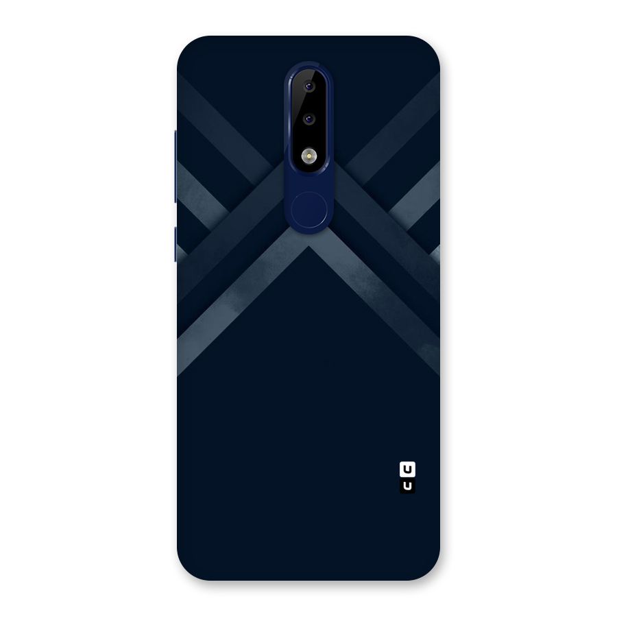 Navy Blue Arrow Back Case for Nokia 5.1 Plus