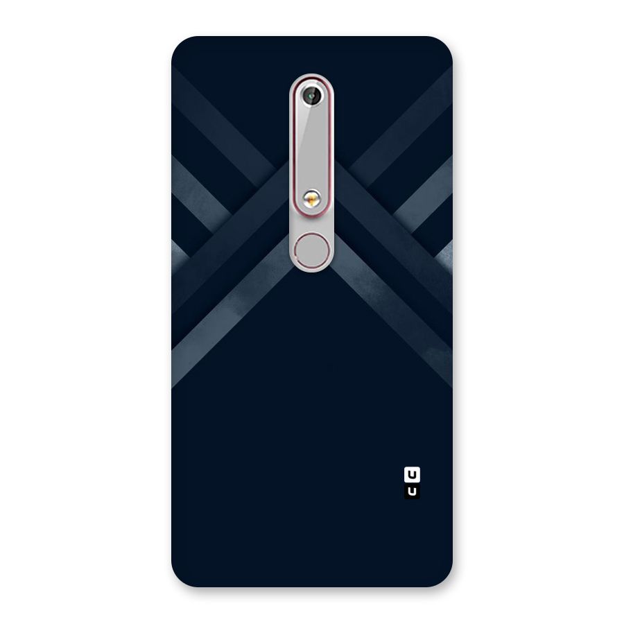 Navy Blue Arrow Back Case for Nokia 6.1