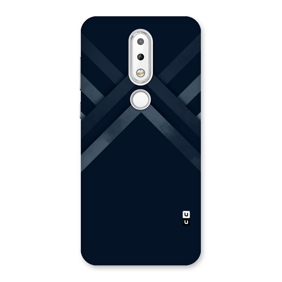 Navy Blue Arrow Back Case for Nokia 6.1 Plus