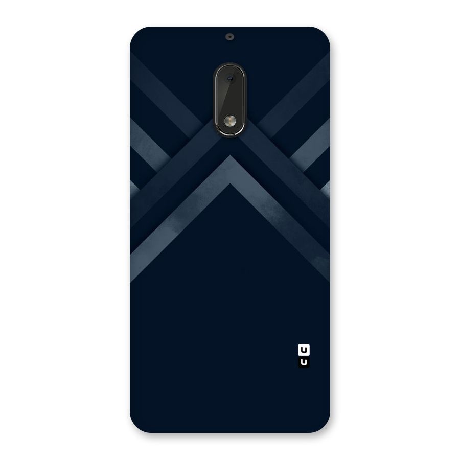 Navy Blue Arrow Back Case for Nokia 6