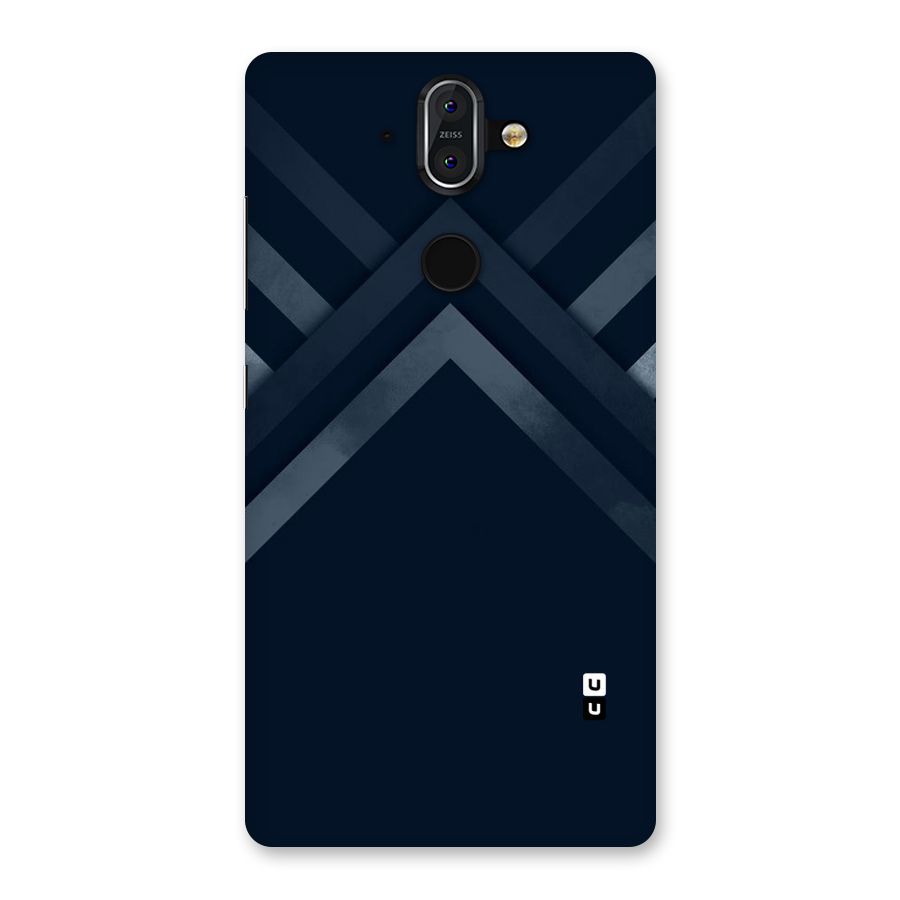 Navy Blue Arrow Back Case for Nokia 8 Sirocco
