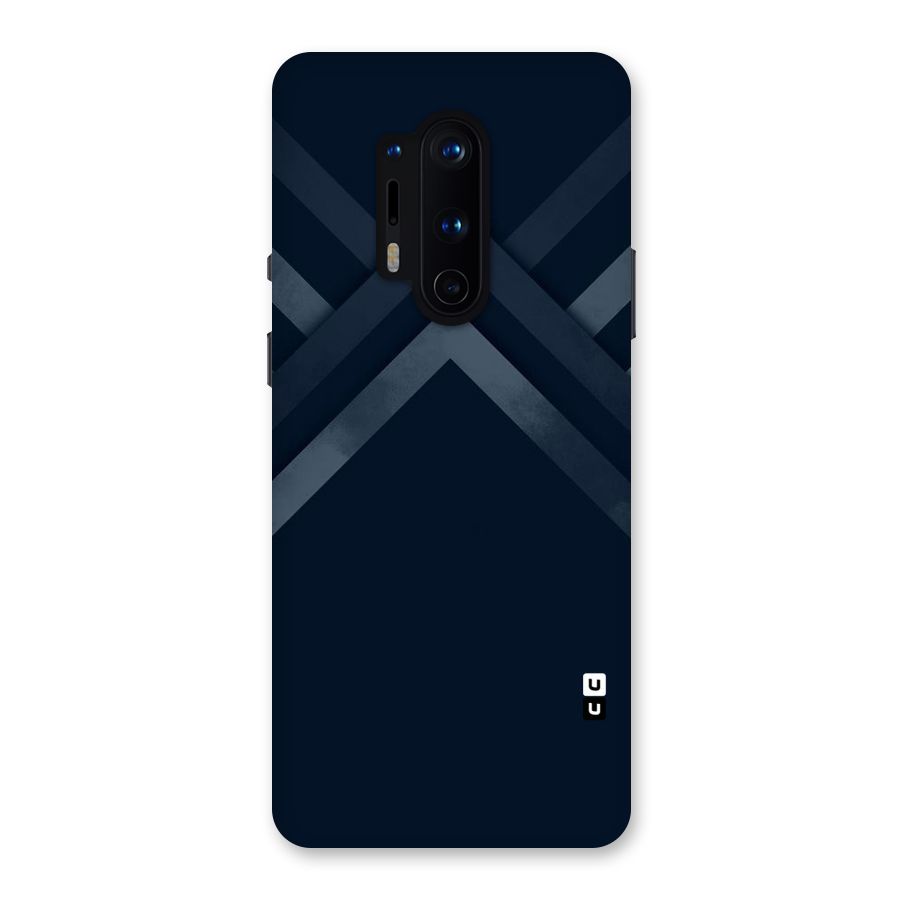 Navy Blue Arrow Back Case for OnePlus 8 Pro