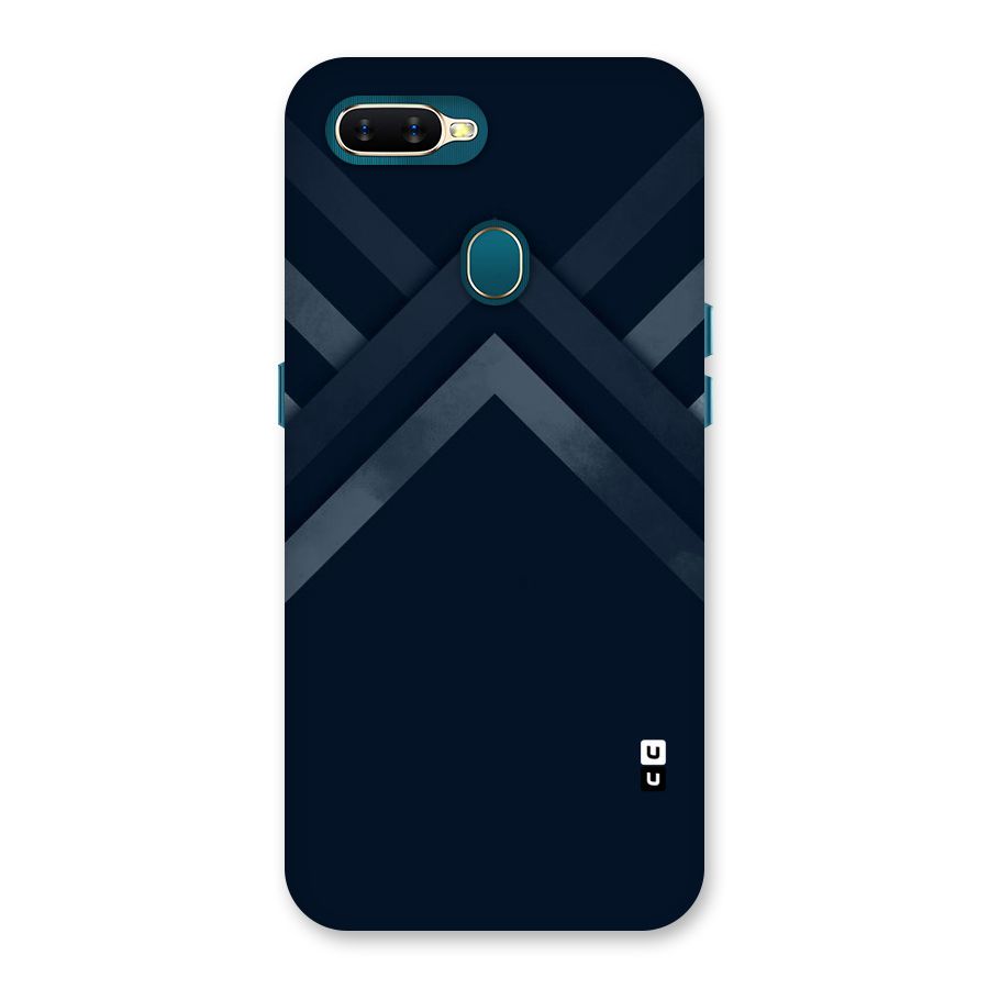 Navy Blue Arrow Back Case for Oppo A11k