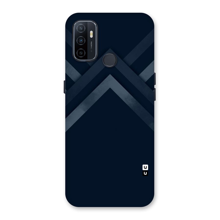 Navy Blue Arrow Back Case for Oppo A32