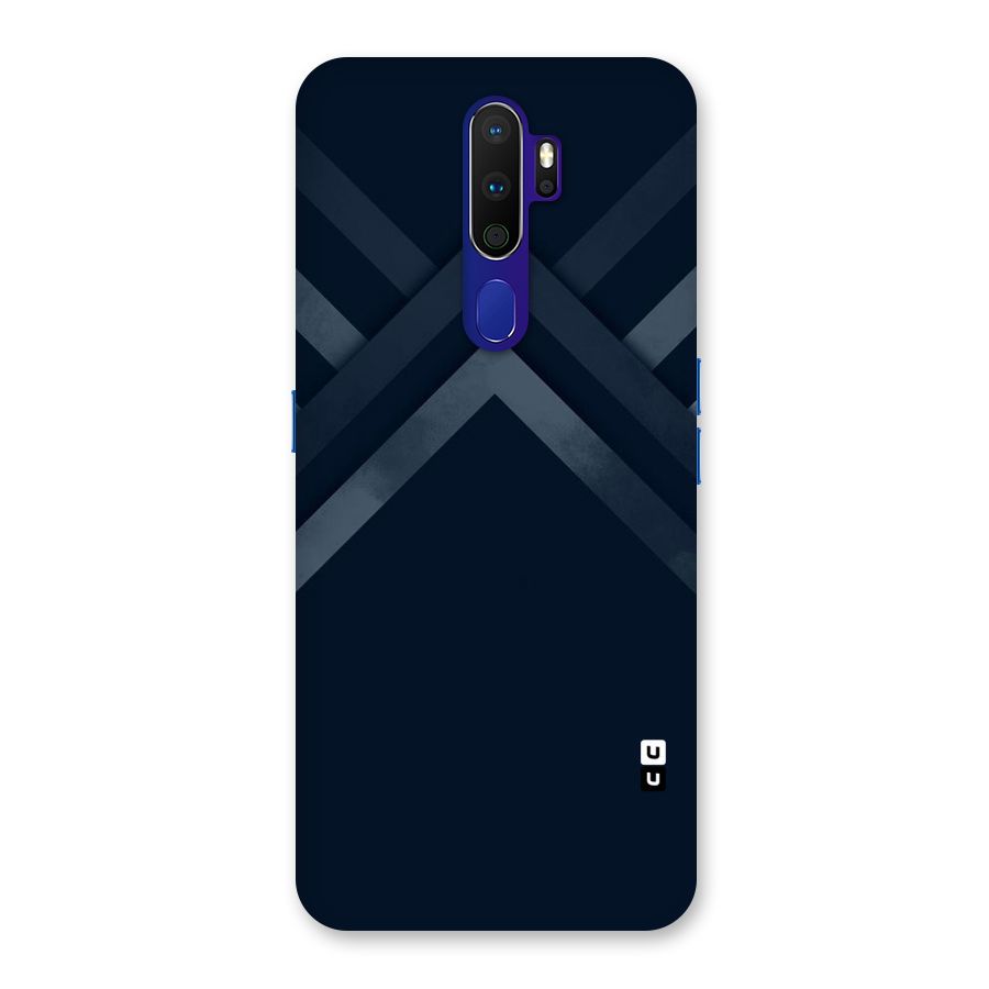 Navy Blue Arrow Back Case for Oppo A9 (2020)