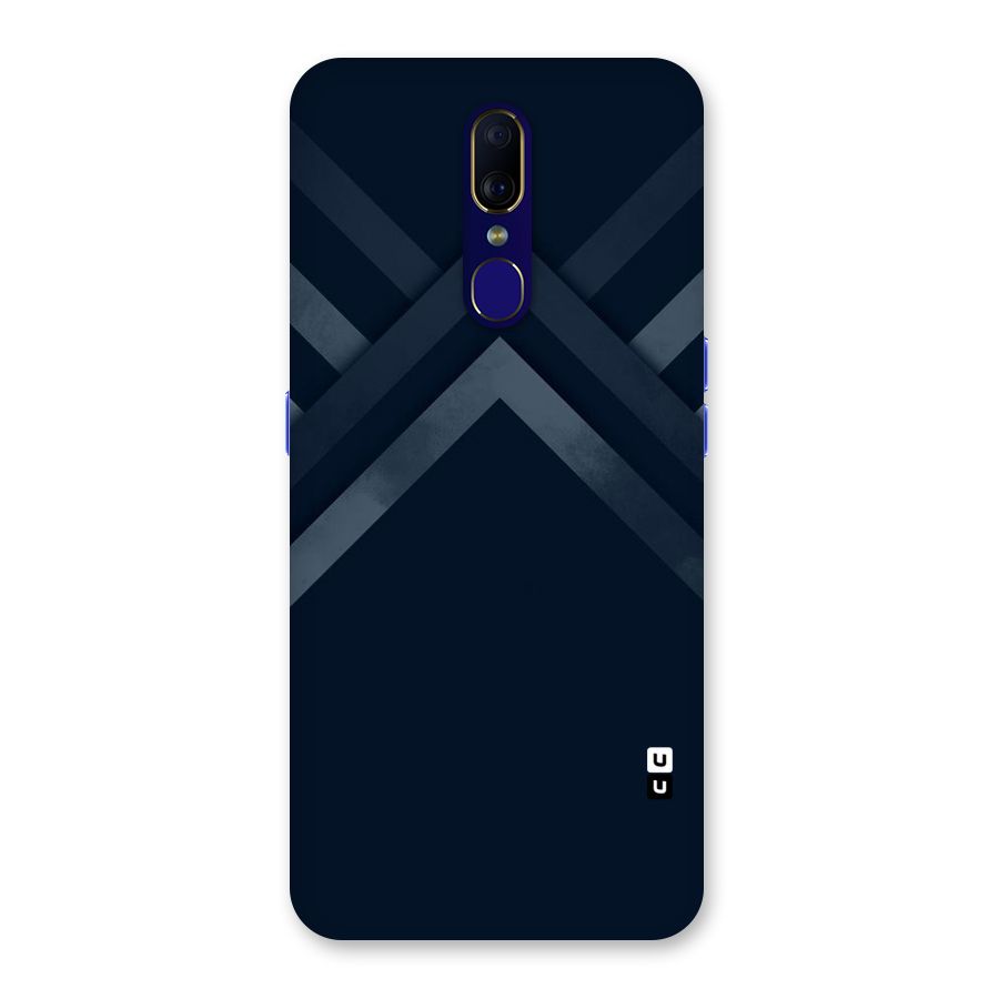 Navy Blue Arrow Back Case for Oppo F11