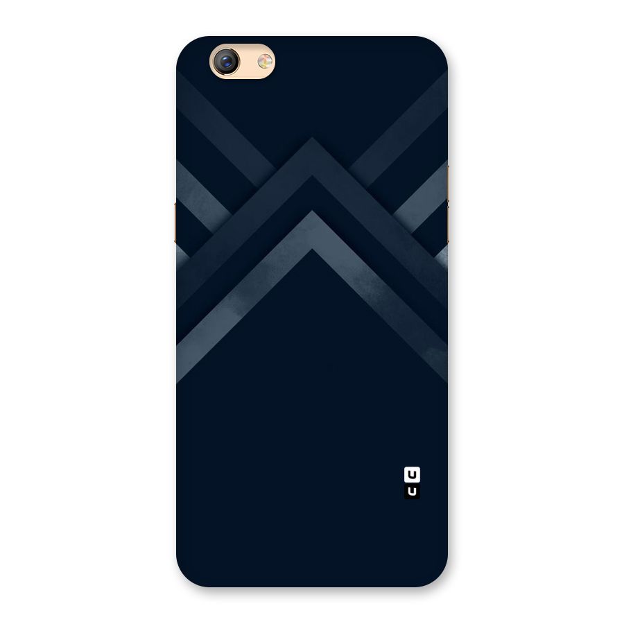Navy Blue Arrow Back Case for Oppo F3 Plus