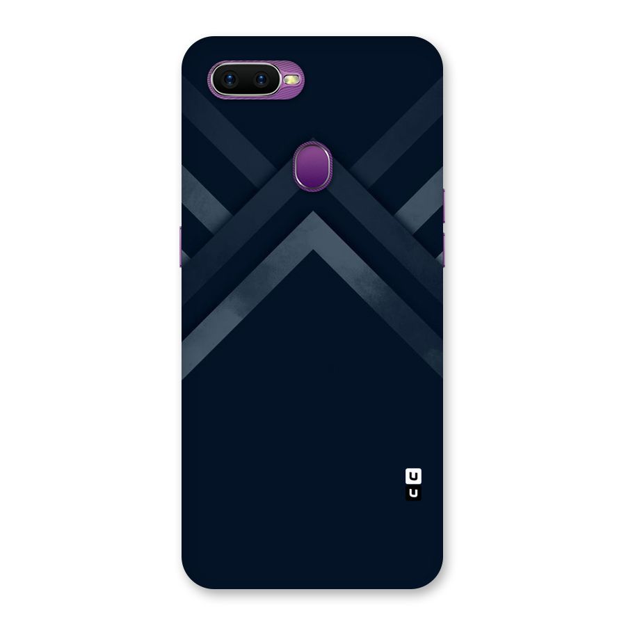 Navy Blue Arrow Back Case for Oppo F9