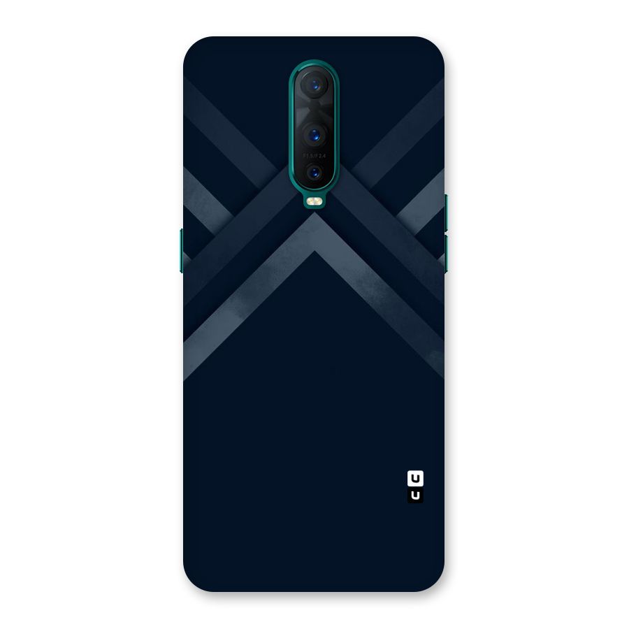 Navy Blue Arrow Back Case for Oppo R17 Pro