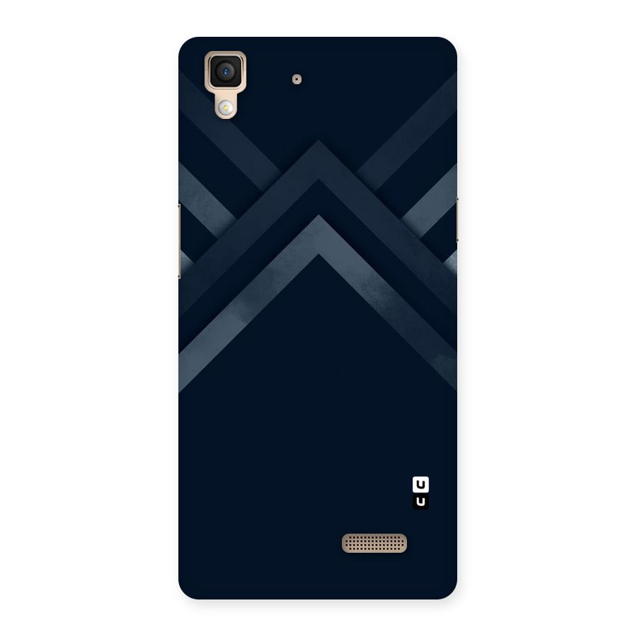 Navy Blue Arrow Back Case for Oppo R7