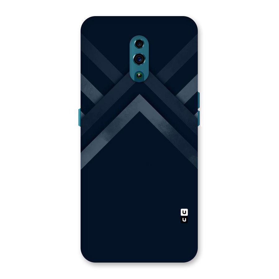 Navy Blue Arrow Back Case for Oppo Reno
